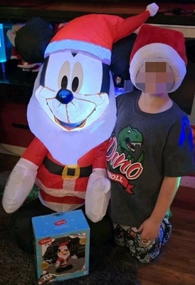 Mickey Mouse Navidad Inflable Papá Noel Disney 3.5 ft Iluminado Nuevo Navidad Foto 1 de 4