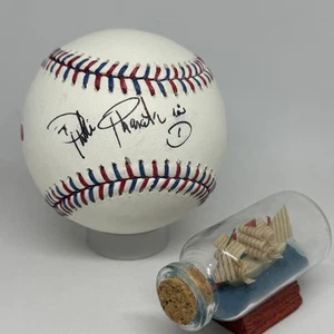 Baseball firmato Phillie Phanatic Rawlings Phillies Team Stitch Logo JSA A4193 - Foto 1 di 2