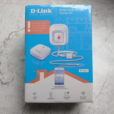 D-LINK  Wi-Fi Water Leak Sensor Starter Kit DCH-S1621KT New Sealed  - Image 1 of 4