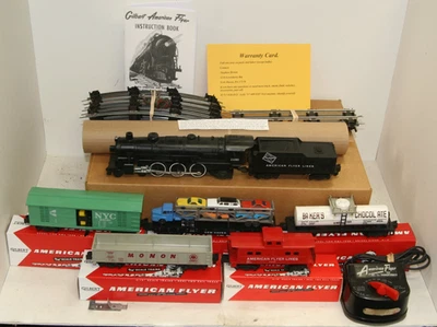 AC Gilbert American Flyer S Gauge Steam Freight Train Set with One Year warranty - Image 1 of 2