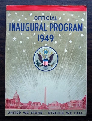 Programa inaugural del presidente Harry Truman 20 de enero de 1949.  ¡Envío gratis a Estados Unidos! Foto 1 de 4