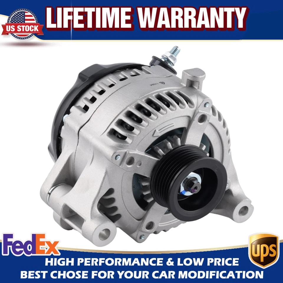 Alternator For  2012-2018  Jeep Wrangler 2018 Jeep Wrangler JK  3.6L 160 Amp Foto 1 de 4