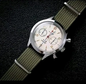MENS SEAGULL 1963 30M WR 38MM QUARTZ CHRONOGRAPH WATCH. BNIB. - Picture 1 of 8
