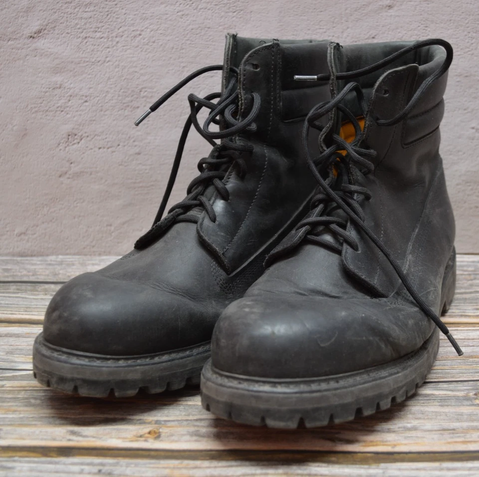 Botas de trabajo Dexter USA impermeables de cuero negro para hombre talla 11 Foto 1 de 4