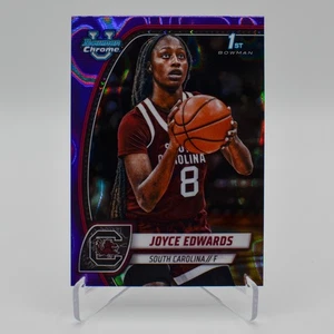 2024/25 Bowman Chrome U Joyce Edwards #36 Purple Refractor 1st Bowman - Picture 1 of 2