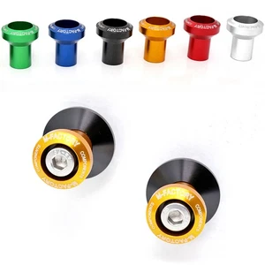 Gold SPMF 8MM Swingarm Stand Spools For Ninja 1000 Z1000SX 14 15 16 17 18 -MC - Picture 1 of 4