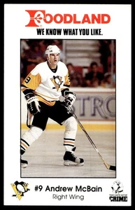 1989-90 Foodland Pittsburgh Penguins #13A Andrew McBain  - Picture 1 of 2