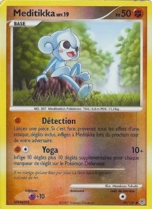 Carte Pokemon " MEDITIKKA " Niv 19 Diamant & Perle PV 50 89/130 HOLO VF - Imagen 1 de 1