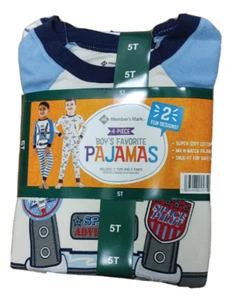 NWT Member's Mark 4 Piece Boys Favorite Pajamas Space Set 2T - Picture 1 of 3