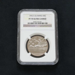1992 S NGC PF70 Ultra Cameo OLYMPICS U.S. Mint Comm Clad 50c Half Dollar! E635 - Picture 1 of 3