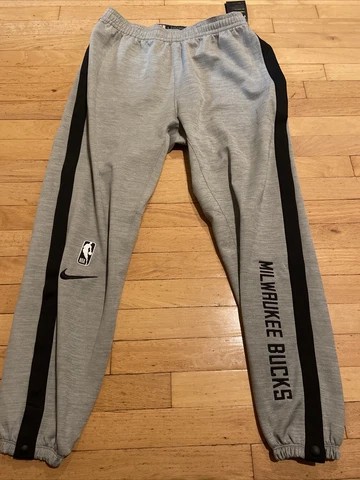 Nike NBA Milwaukee Bucks Player Issue Therma Flex Pant Sz L BNwT CN4842 Grey Cover