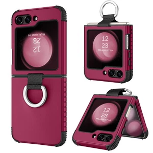 For Samsung Galaxy Z Flip5 5G Phone Case Ring Shockproof Protective TPU Cover - Photo 1 sur 45