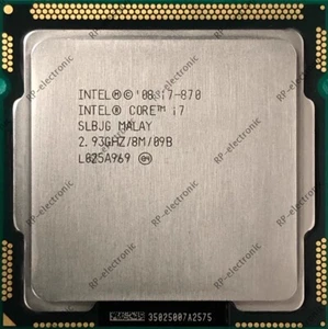 Intel Core i7-870 LGA1156 2.93GHz 4C/8T 8MB 95W CPU Processor - Picture 1 of 1