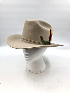 Stetson Cowboy Hat Beige Cream 5X Elsa Mercedes Size 56/7 Bolo T2630 F43