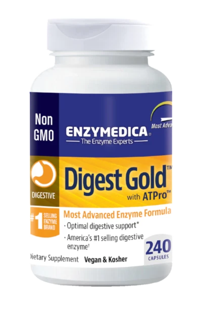 Enzymedica Digest Gold with ATPro Capsules - 240 Count