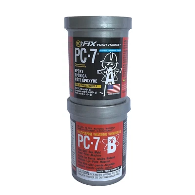 PROTECTIVE COATING CO. PC Products PC-7 Epoxy Adhesive Paste, Two-Part Heavy Duty, 1Lb in Two Cans