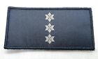 Rank Woven Patch #7, Blue, 100mmx50mm, Police, Not Official Nsw, Hook Rear