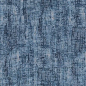 P Kaufmann RIVER GRASS INDIGO Cotton Blend Blue Cross-Hatched Drapery Uph Fabric - Picture 1 of 1