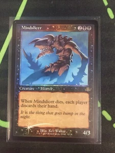 MTG Magic The Gathering Mindslicer Foil Retro Frame Black Horror Commander  - Picture 1 of 1