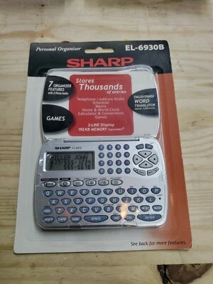 Sharp Personal Organizer EL-6930B New in Box Games Translator Phone Book Memo - Image 1 of 4