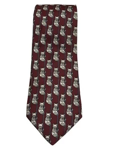 Brooks Brothers Makers Vintage Panda Bear Striped Men’s Neck Tie - Picture 1 of 5