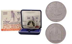 10 Euro Silber PP - Italien 2009 - Futurismus Futuristische Bewegung - Bild 1 von 1