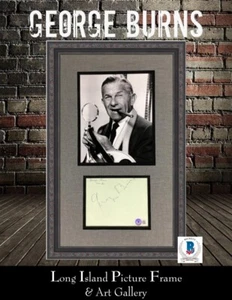 George Burns Firmado Corte Firma Personalizado Enmarcado Beckett - Imagen 1 de 9