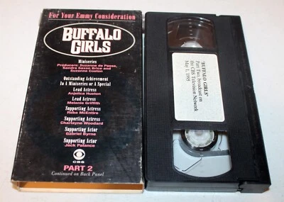 Buffalo Girls Part 2 (VHS, Emmy Consideration Promo) Anjelica Huston, CBS, Rare - Image 1 of 2