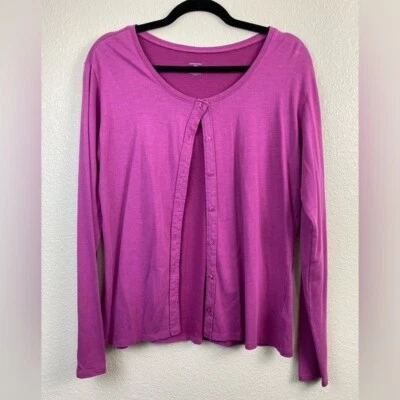 Patagonia Sweater Cardigan Womens size Large Organic Cotton Tencel Lightweight - Image 1 of 4