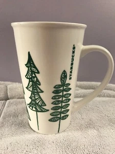Starbucks tall mug christmas fir trees 2015 MAX4142 - Picture 1 of 7