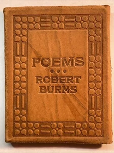Little Leather Library POEMS by ROBERT BURNS Real Leather - Picture 1 of 11