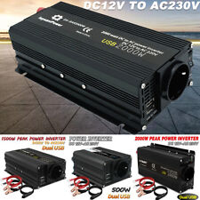 Produktbild - 2000w Peak Spannungswandler Wechselrichter DC 12V AC 230V Inverter USB Auto