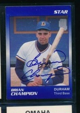1989 Star Minor League Brian Champion #69 signed autograph