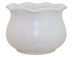 Kerazo Keramik Blumentopf / Pflanzgefäß / Pflanzkübel Nebelhorn 41x30cm weiß - Bild 1 von 2