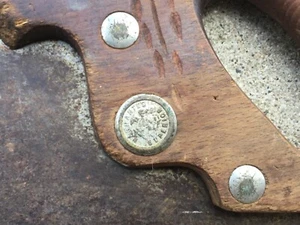 Vintage Warranted Superior hand saw rare medallion 23” - Picture 1 of 6