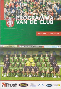 Programme / Programma FC Dordrecht v AGOVV Apeldoorn 17-12-2004 - Foto 1 di 1