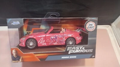 Fast & Furious Suki’s Honda S2000 Hot Pink Diecast 1:32 Scale Jada Toys New - Image 1 of 2