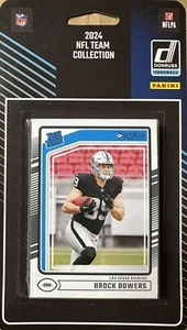Las Vegas Raiders 2024 Donruss Factory Team Set Brock Bowers Rated Rookie Card - Bild 1 von 6