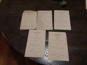 1893? 5 Wine Lists 148th Anniversary Banquet Saint Andrew's Society Philadelphia - Picture 1 of 4