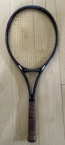 Prince Graphite Vintage Tennis Raquet Series 110 With Original Leather Grip. - Picture 1 of 5