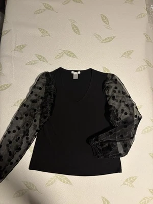 Blusa para mujer Design History negra calada mangas largas talla L nueva Foto 1 de 4