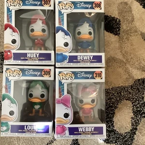 Disney Pop Funko Hey, Dewey, Louie e Web di - Foto 1 di 2