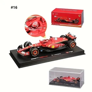 Burago 1:43 2024 Ferrari Formula 1 F1 SF24 #16 Charles Leclerc with Helmet - Picture 1 of 7