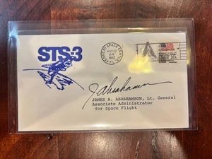 STS-3 JAMES A. ABRAHAMSON signiertes Cover März 1982 Space Shuttle Assoc Admin!! - Bild 1 von 2