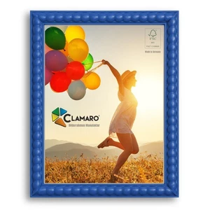 Bilderrahmen Dunkelblau Bubble nach Maß FSC® Holz 20mm CLAMARO - Bild 1 von 8