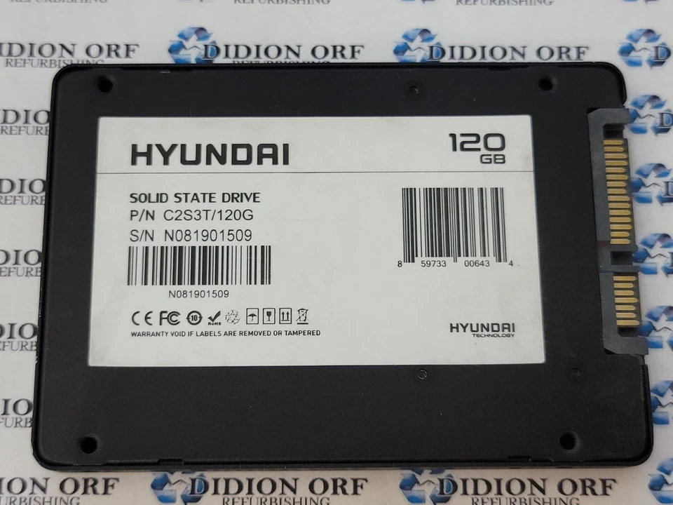 HYUNDAI 120GB 2.5" SATA SSD C2S3T120, Grade A, SKU 8789 - Image 1 of 2