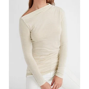 Express X You Ruched Long Sleeve Tee Top XXS - Bild 1 von 4
