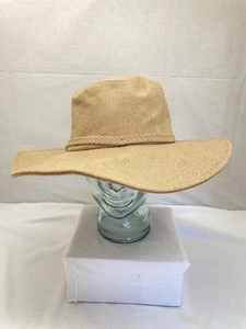 ASN Tweed Wool Blend Wide Brim Hat One Size Fits Most - Picture 1 of 8