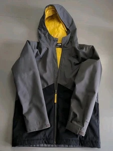 The North Face Jacke Jugend Große 14/16 grau/schwarz/gelb Kapuze siehe Beschreibung - Bild 1 von 5