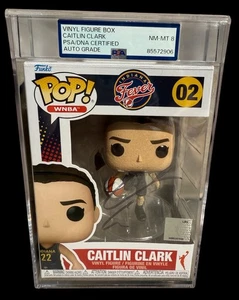 Caitlin Clark Signed WNBA Funko Pop #02 PSA ENCAPSULATED INDIANA FEVER AUTO 8 - Picture 1 of 1